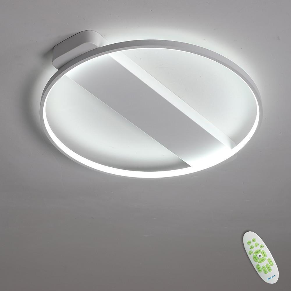 Modern LED Flush Mount Ceiling Light - Circle Rectangle Design