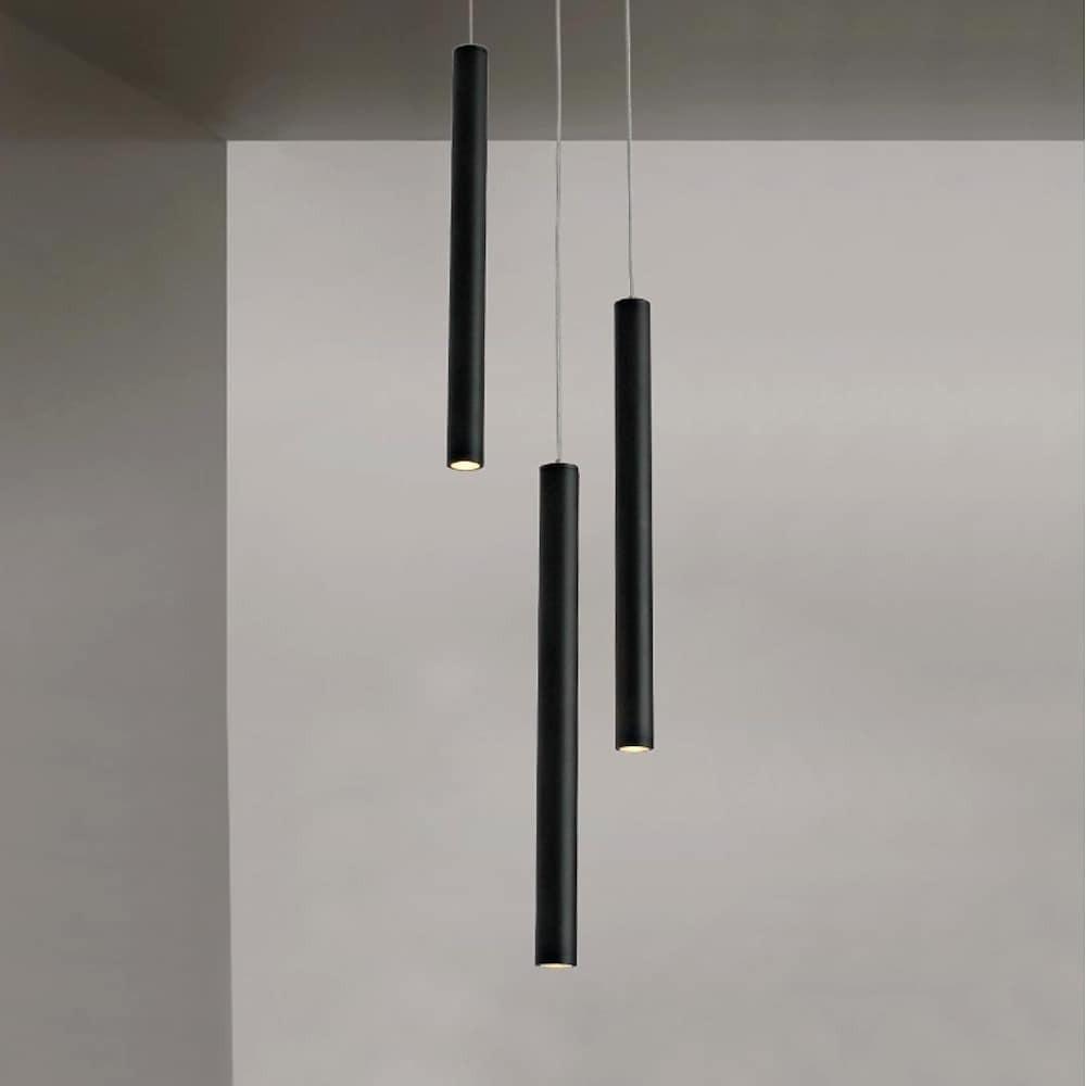 3-Light Adjustable LED Pendant Light Set – Modern Aluminum Island