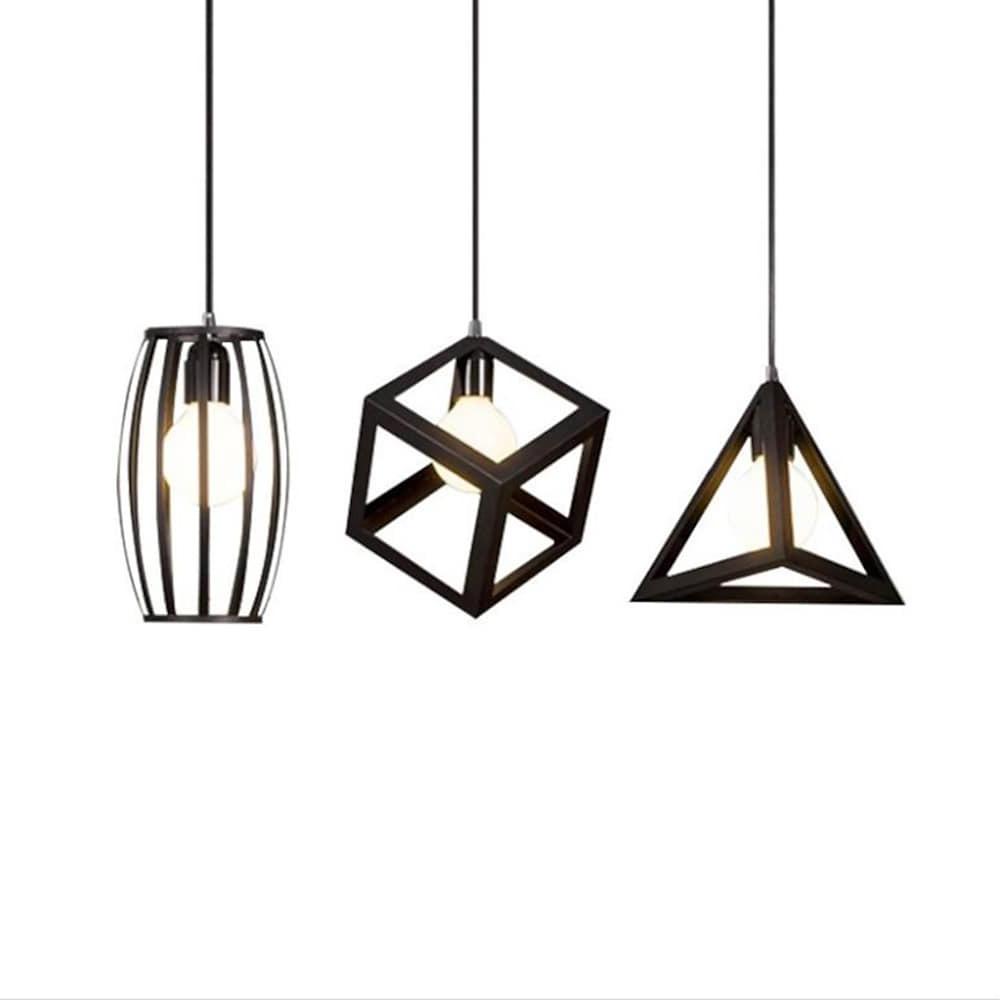 Geometric Metal Pendant Light Modern Industrial Kitchen Island