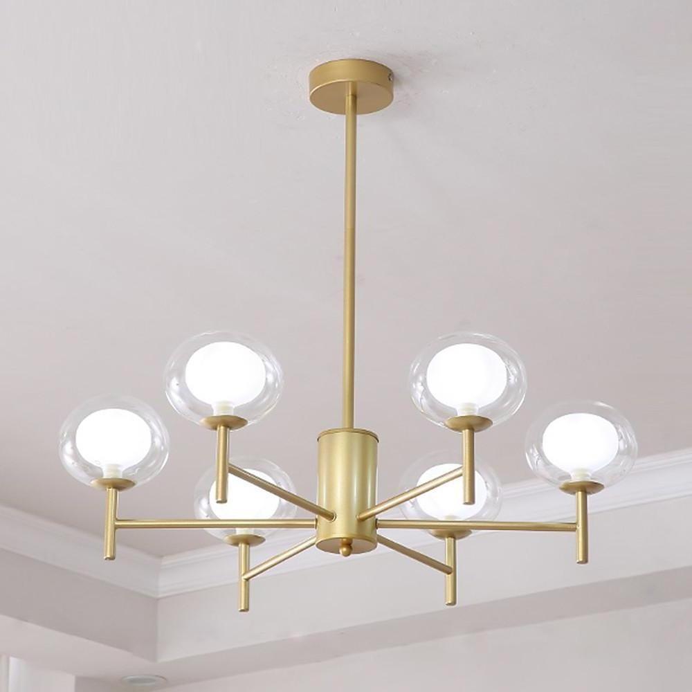 Sputnik Chandelier 18-Light Glass Bubble Industrial Modern Pendant