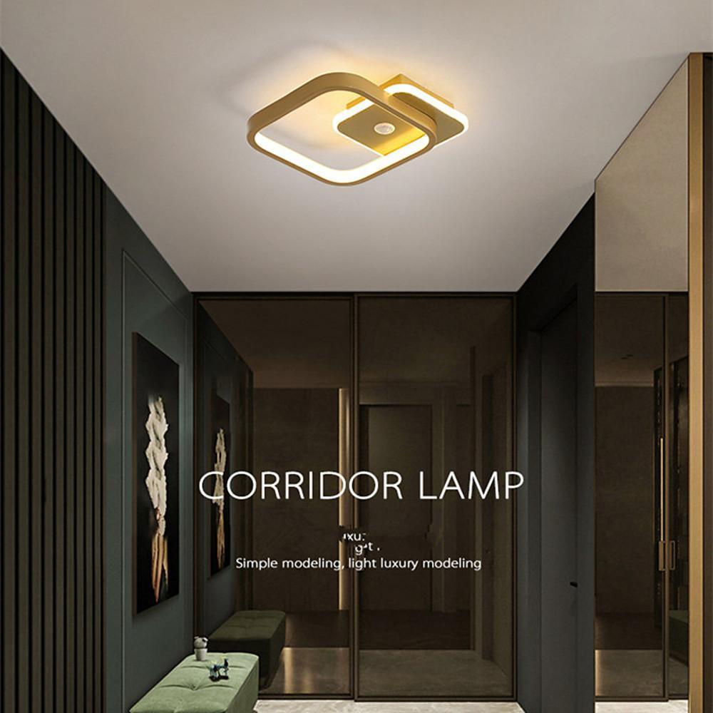 Overlapping Triangles Flush Mount LED Ceiling Light Modern Geometric