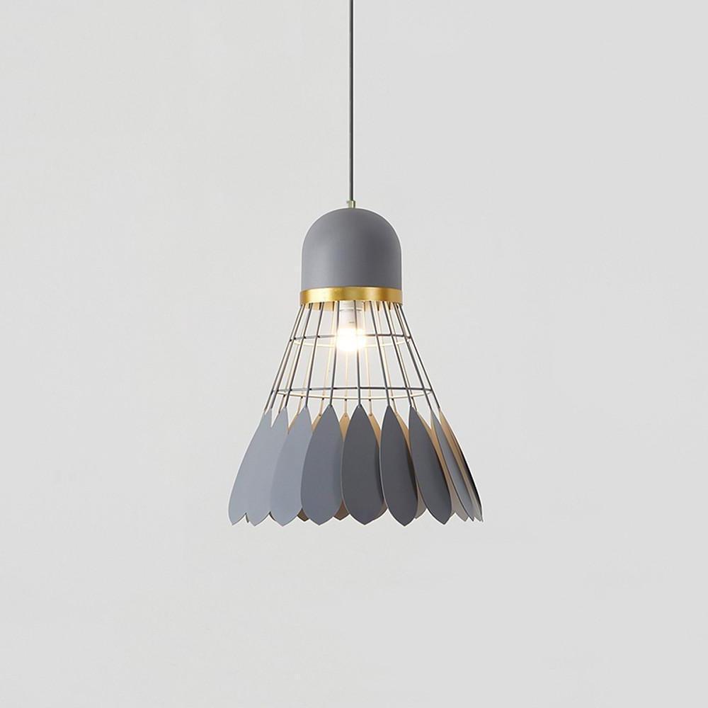 Geometric Metal Pendant Light - Industrial Minimalist Ceiling Lamp