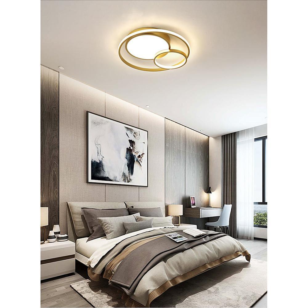 3-Ring Minimalist Acrylic LED Flush Mount Ceiling Light