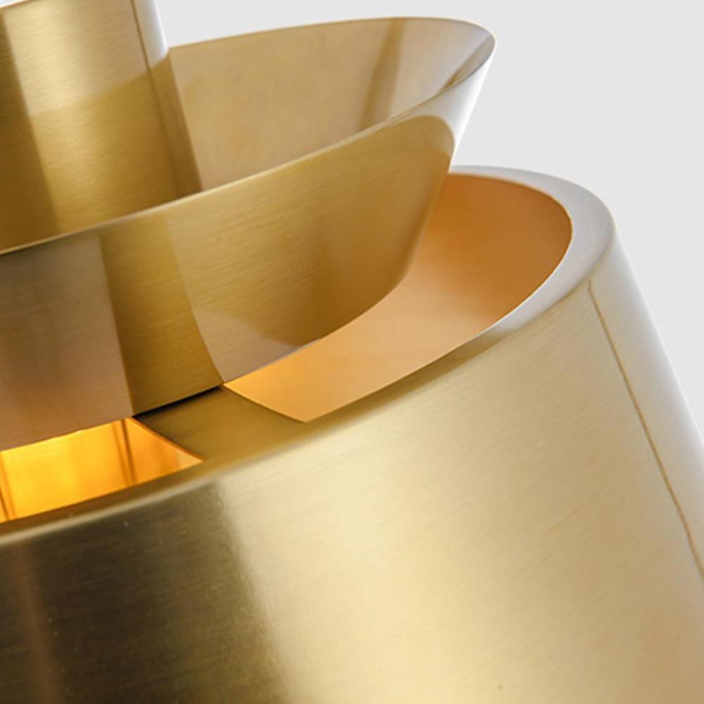 Modern Cylindrical Metal Pendant Light with Electroplated Finish