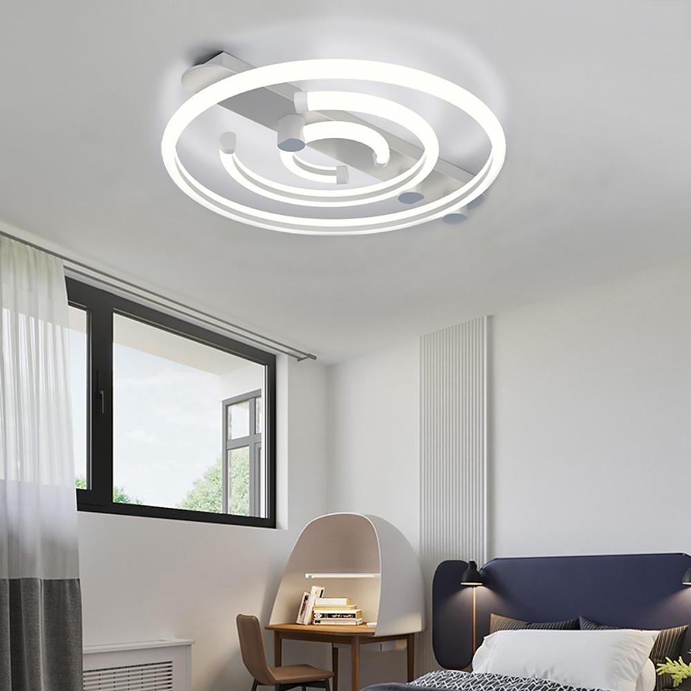 Modern Abstract Circular LED Flush Mount Ceiling Light - 36W