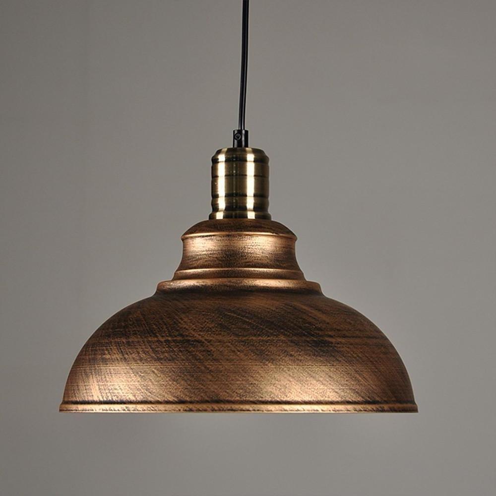 Industrial Metal Pendant Light with Adjustable Cord