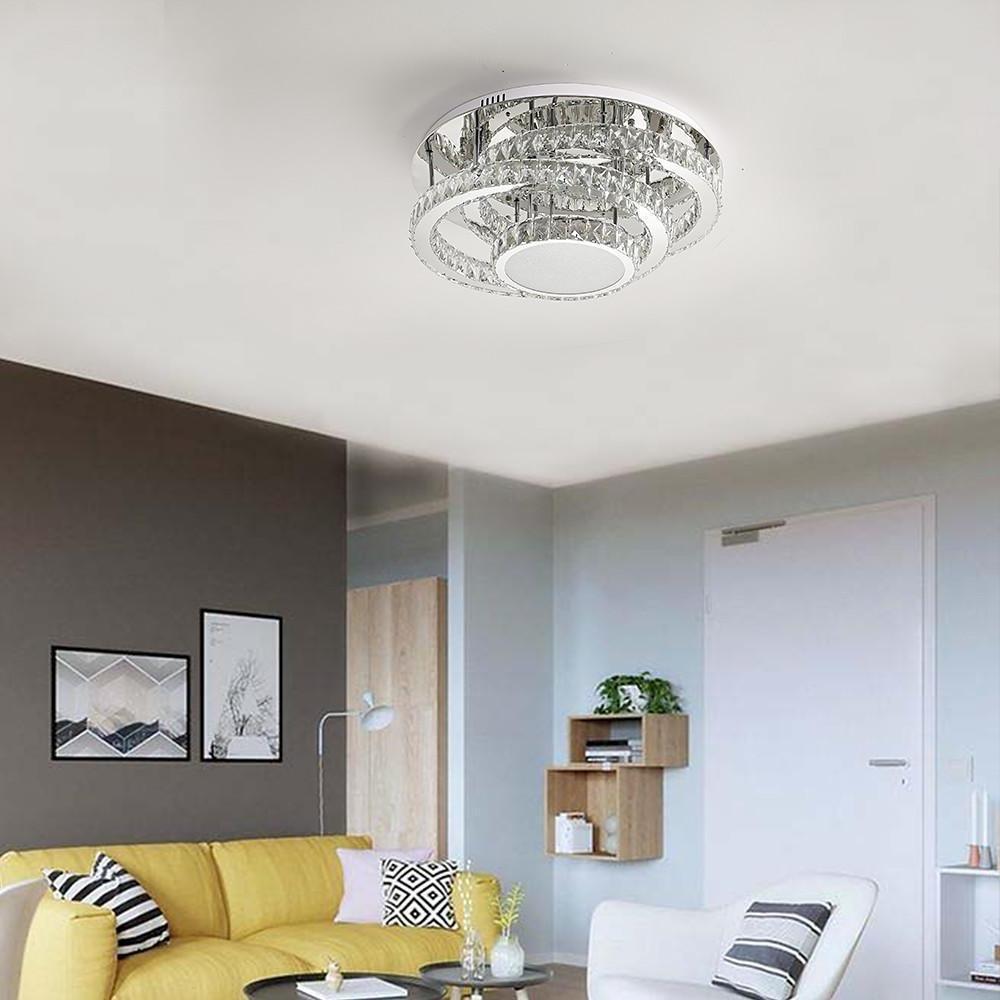 Gradated Flush Mount Ceiling Light - Nordic Acrylic & Steel LED
