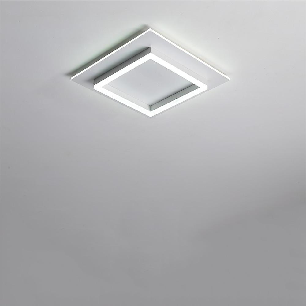 Modern LED Flush Mount Ceiling Light with Acrylic Shade