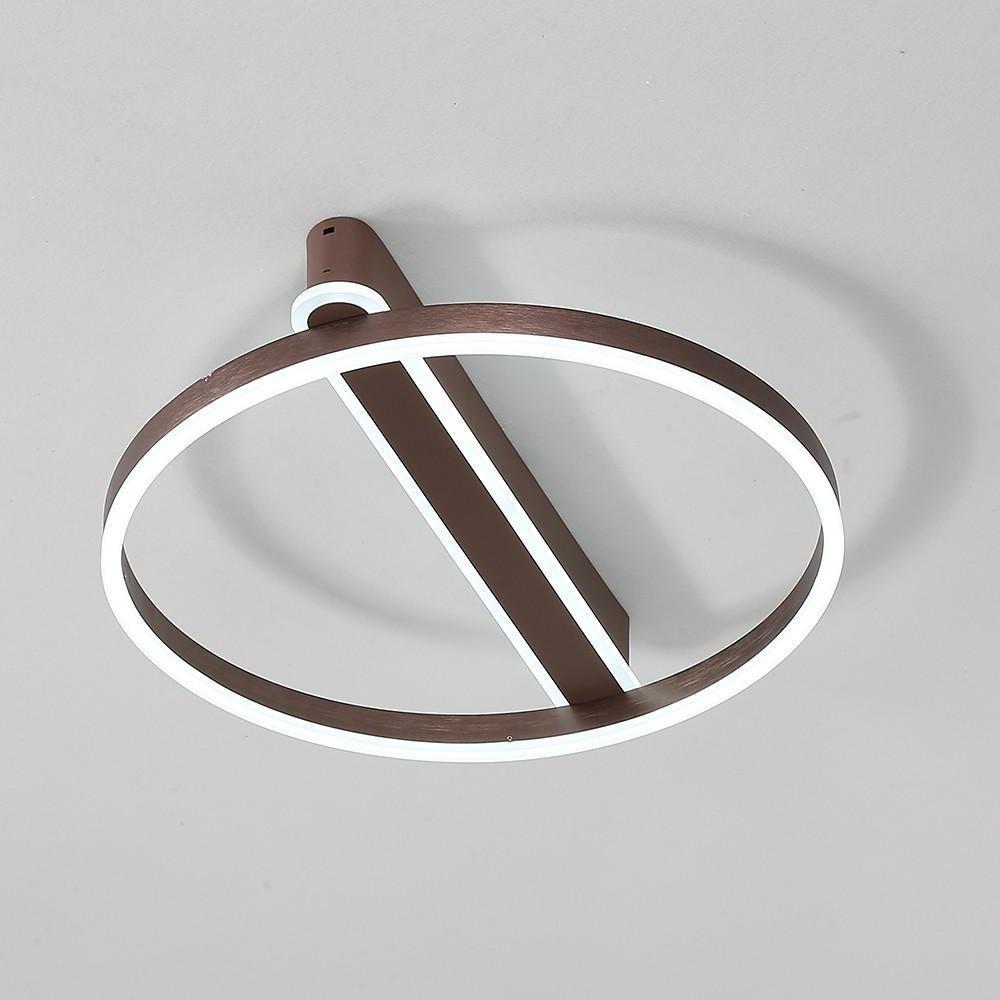 Circle Dimmable LED Flush Mount Ceiling Light Modern Aluminum