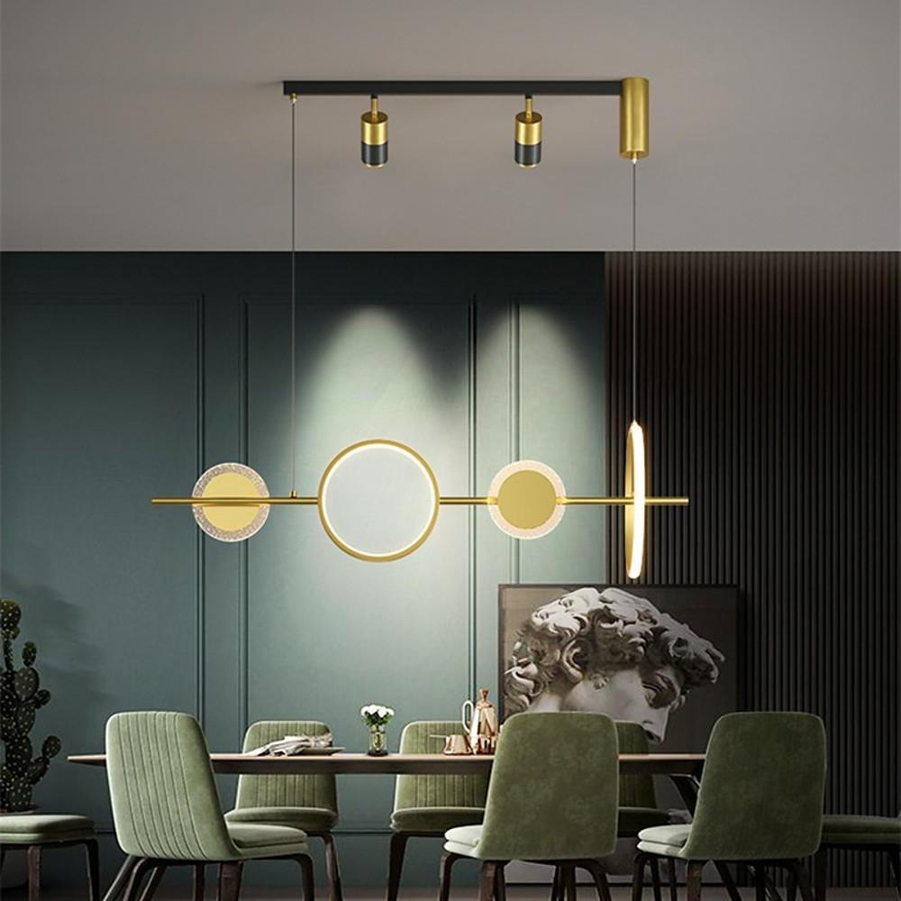 Artistic Circles Linear LED Modern Chandelier Kitchen Pendant
