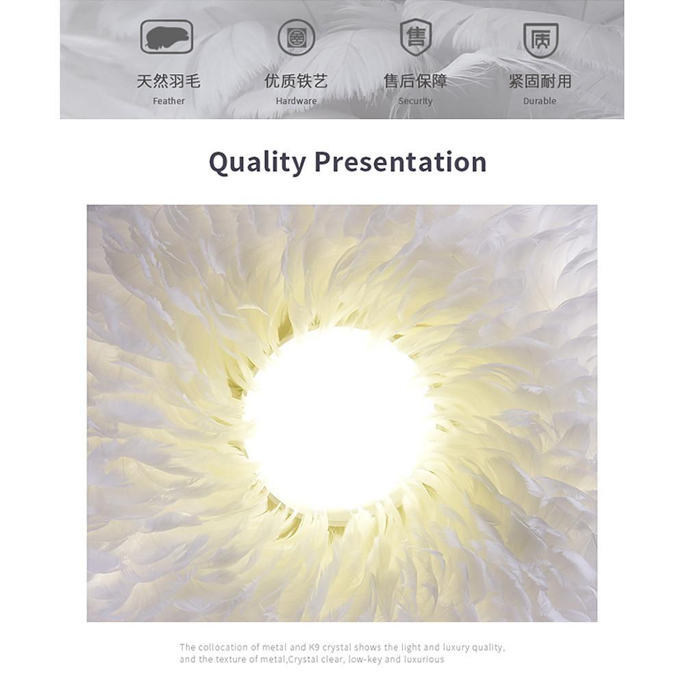 Nordic Feather Pendant Light - Artistic Ambient Ceiling Fixture