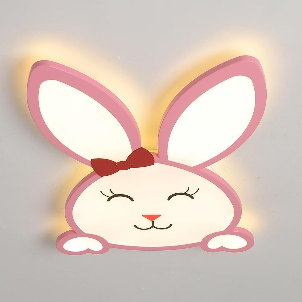 Bunny LED Flush Mount Ceiling Light for Baby Kids Room