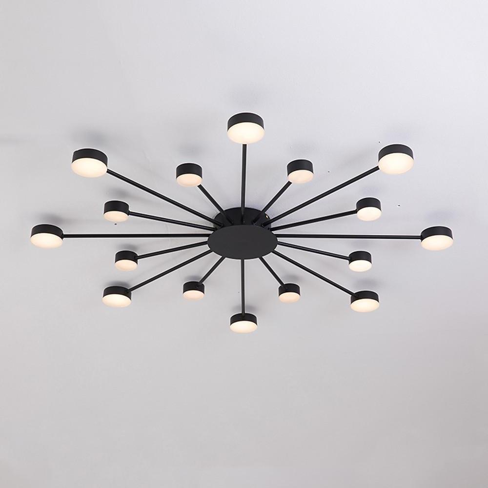 Modern Cluster Flush Mount Ceiling Light – 16-LED Acrylic & Metal