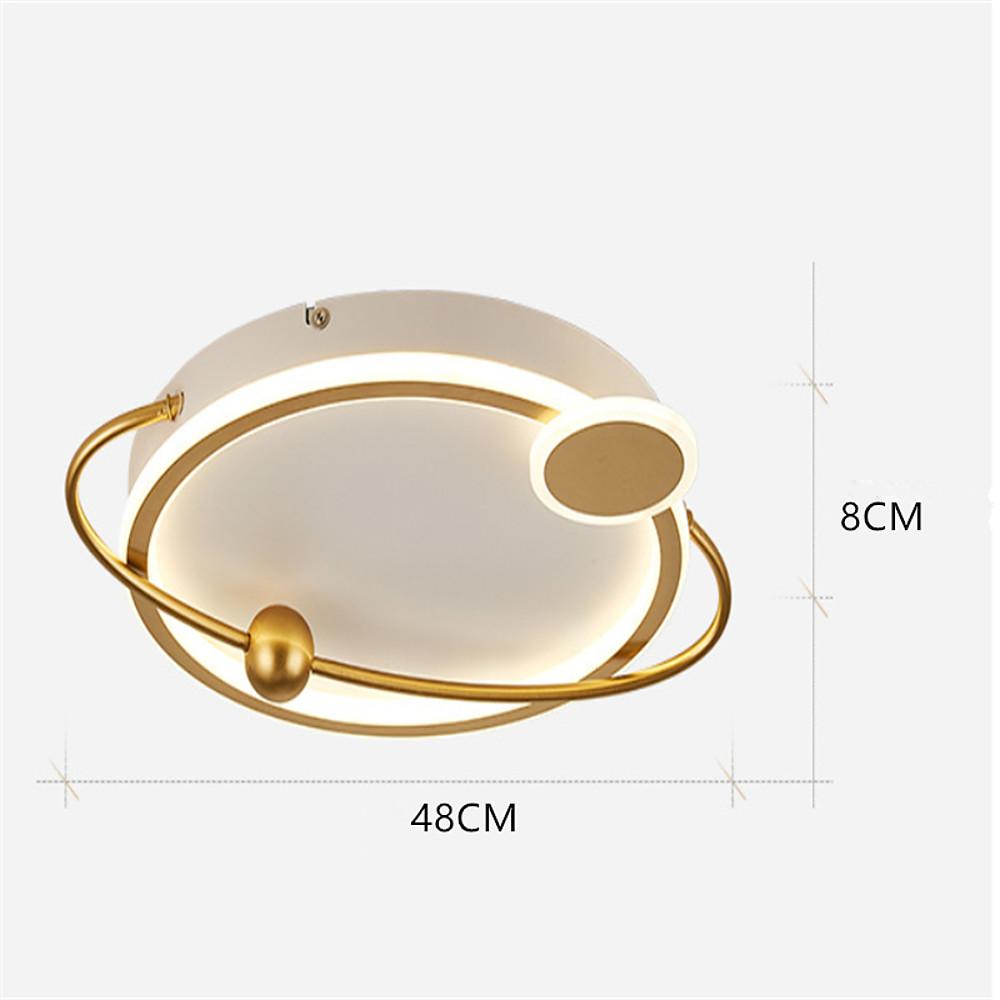 Oval LED Flush Mount Ceiling Light - Modern Geometric Metal Fixture