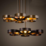 6-Light Petal-Shaped Modern Metal Chandelier Pendant Lamp