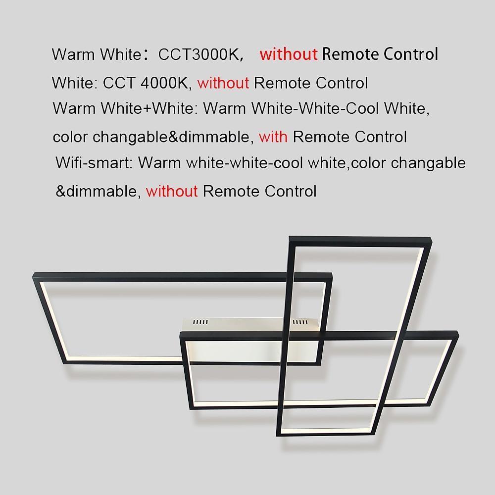 Rectangular Hybrid Modern Flush Mount Ceiling Light with LED