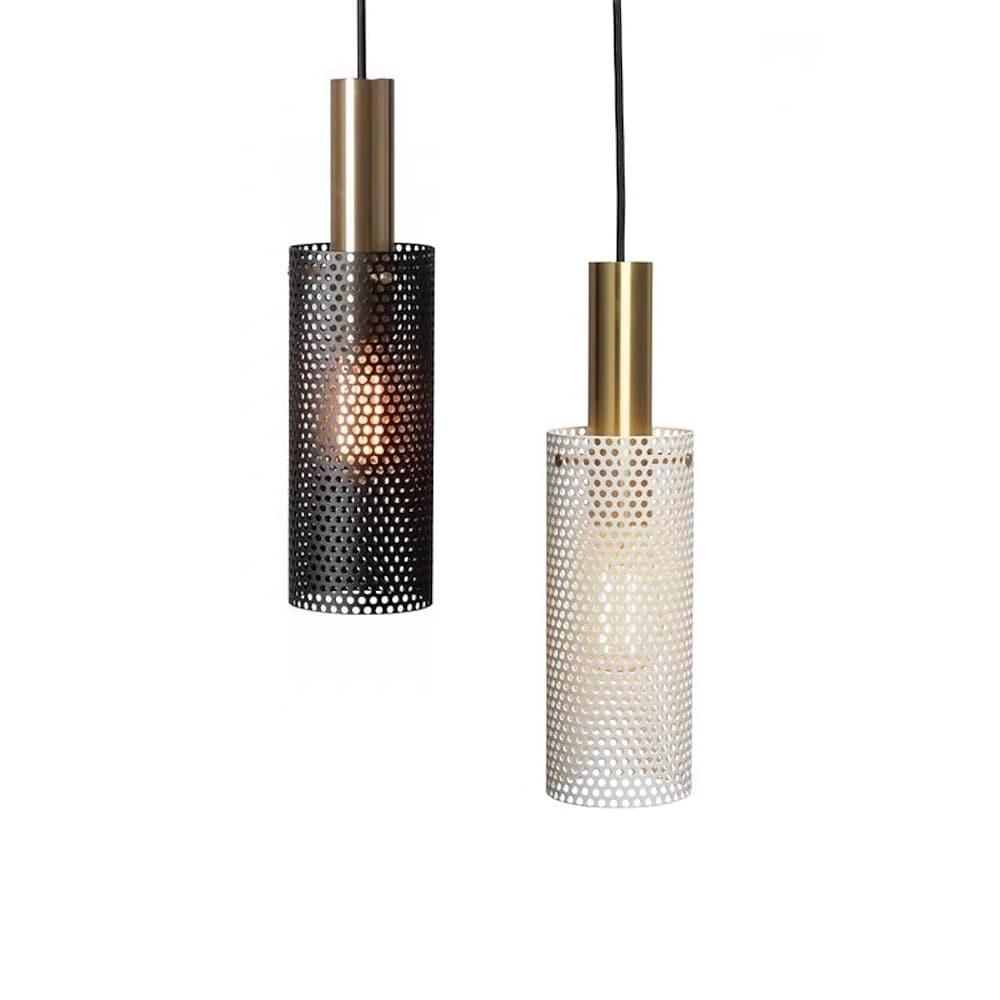 Modern Cylinder Metal Pendant Light with Adjustable LED