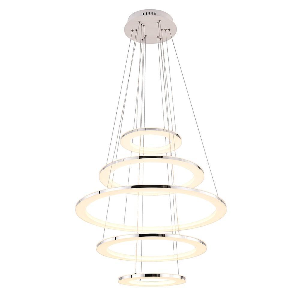 5-Tier Adjustable Modern Chandelier with Integrated LED Lights