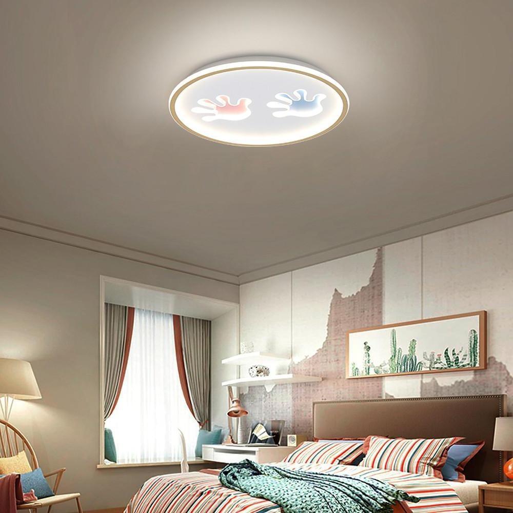 Nordic Playful Hands LED Flush Mount Ceiling Light for Kids Room