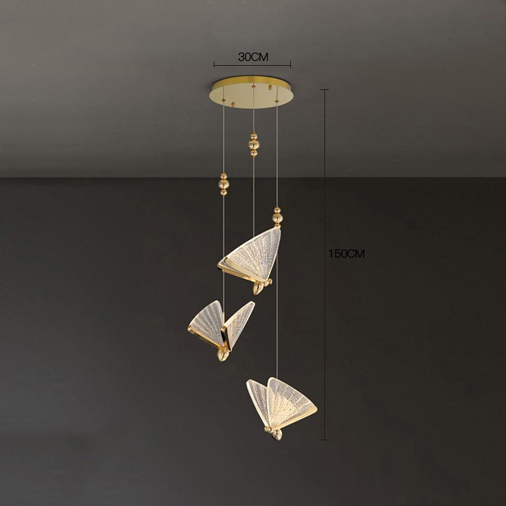 Butterfly Pendant Light – Modern Nordic Metal & Acrylic Ceiling Lamp