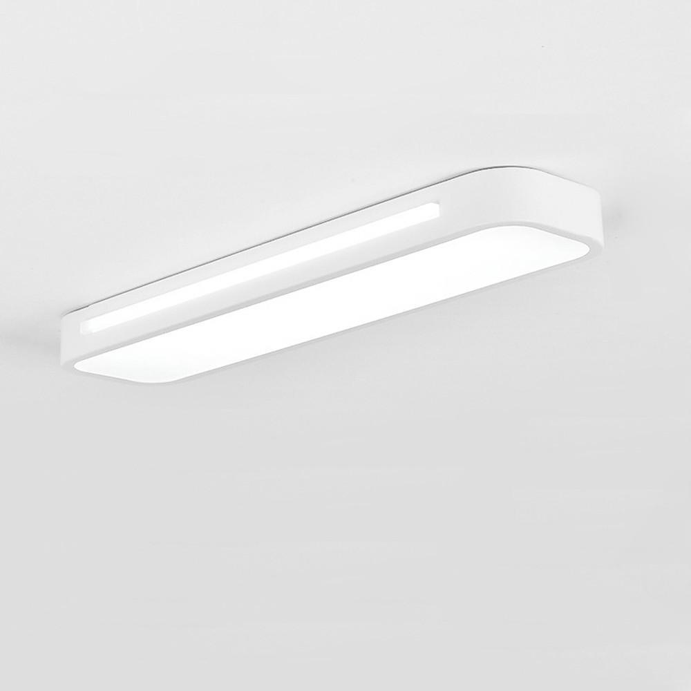 19" Modern Oval LED Flush Mount Ceiling Light Metal & Acrylic
