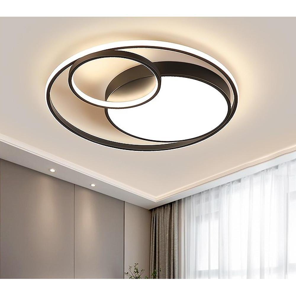 3 Circle Nordic LED Flush Mount Ceiling Light - Modern Metal Design