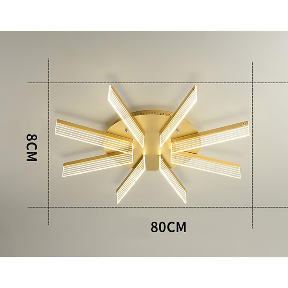 Circular Linear LED Flush Mount Ceiling Light - Nordic Style
