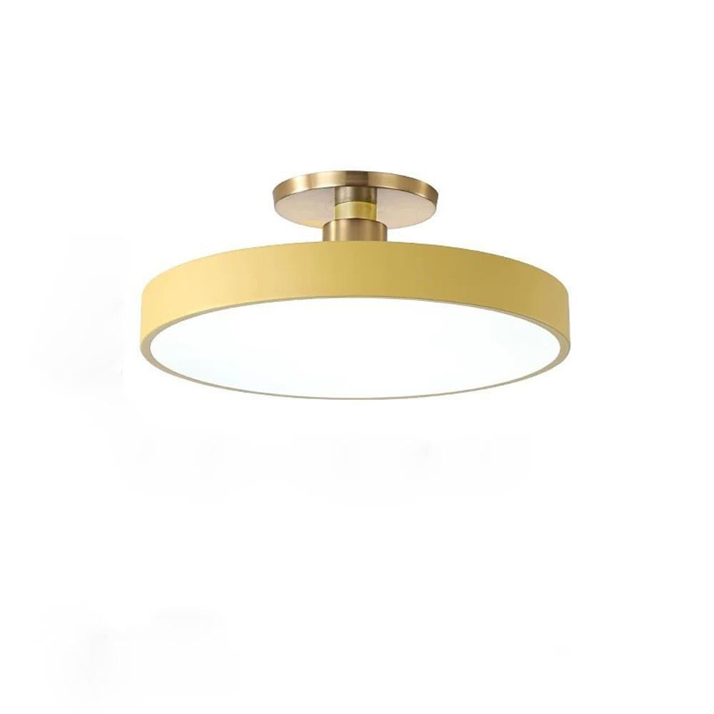Modern LED Flush Mount Ceiling Light - Metal & Acrylic Globe Design