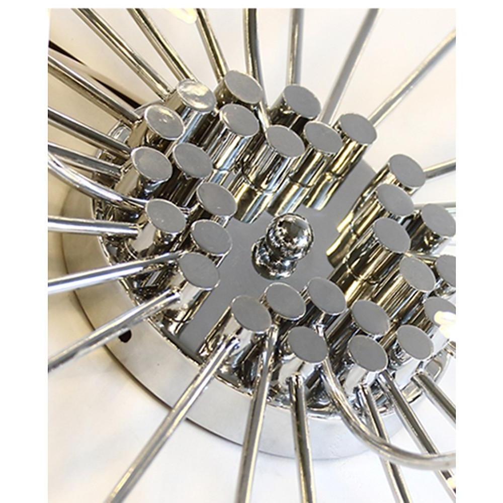 Galaxy Inspired Chrome Chandelier with 10 LED Lights - 42 Inch