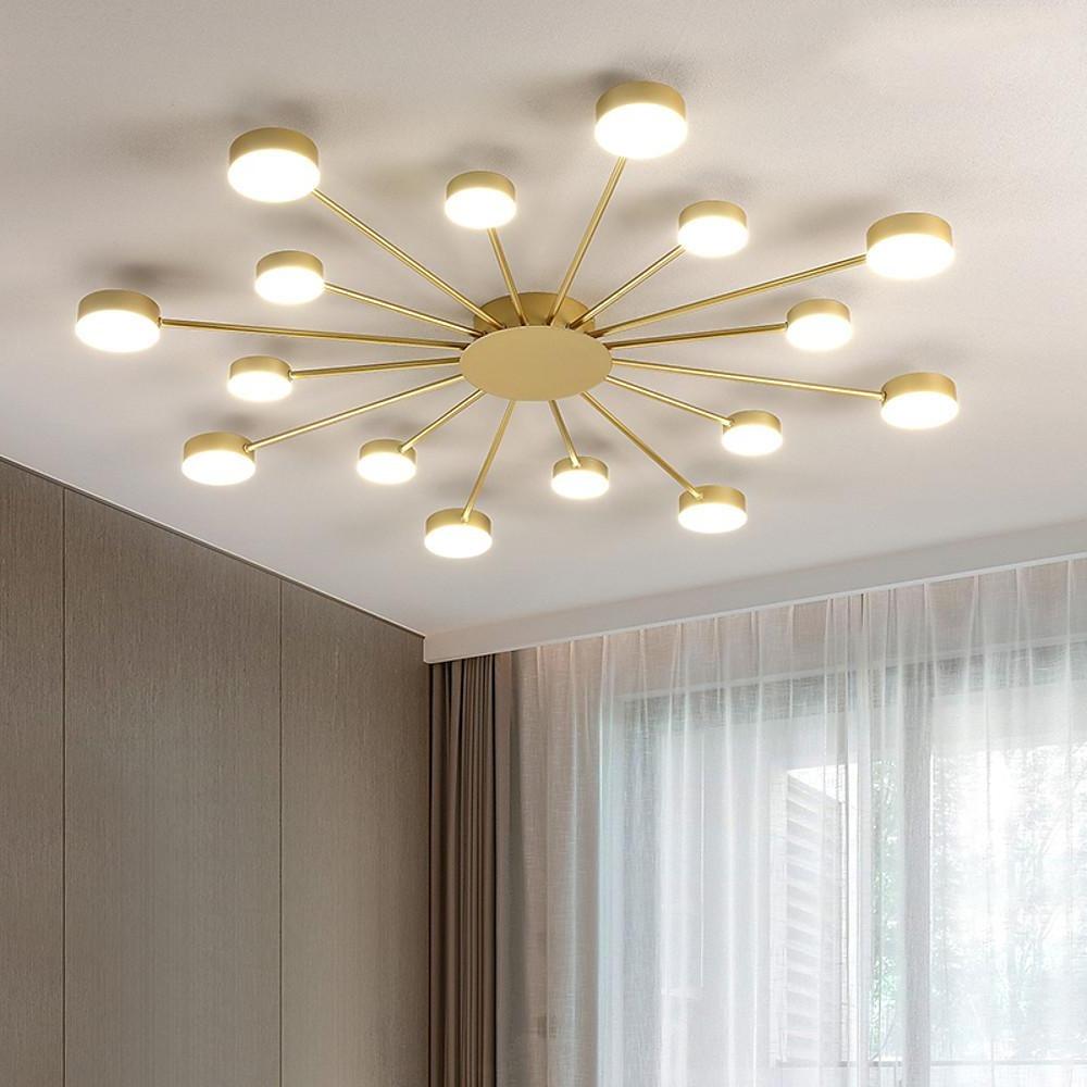 Modern Cluster Flush Mount Ceiling Light – 16-LED Acrylic & Metal