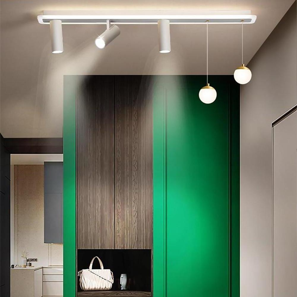 Modern LED Flush Mount Ceiling Light with Adjustable Pendants