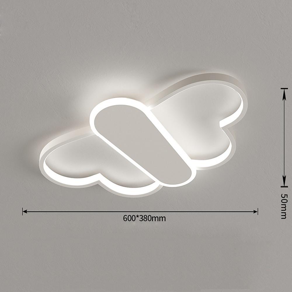 Butterfly LED Flush Mount Ceiling Light with Remote Dimmable