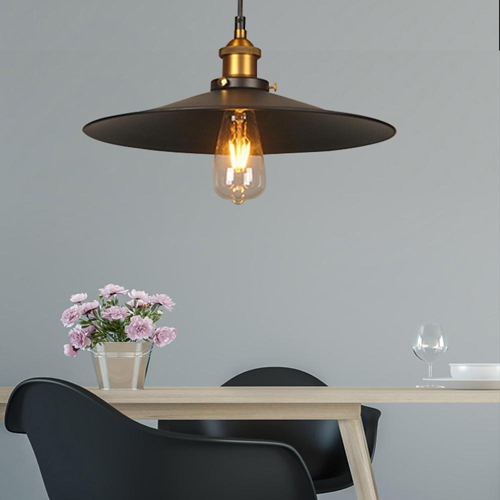 Industrial Cone Pendant Light - Adjustable Metal Downlight