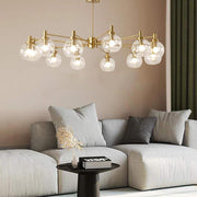 Sputnik Globe LED Chandelier | Modern Metal & Glass Ceiling Light