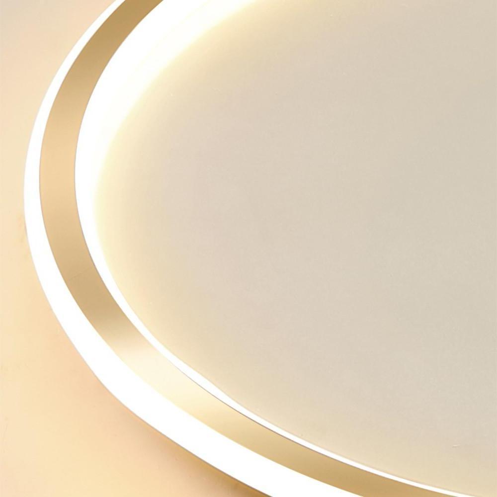 Modern Circular LED Flush Mount Ceiling Light - Metal 20" 50W
