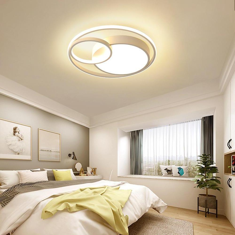Modern Three-Circle LED Flush Mount Ceiling Light