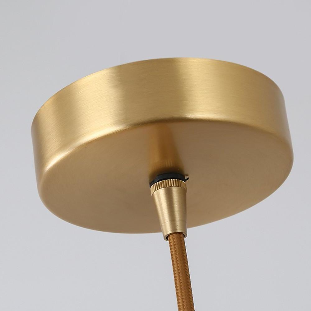 Rounded Rectangular Copper LED Pendant Light