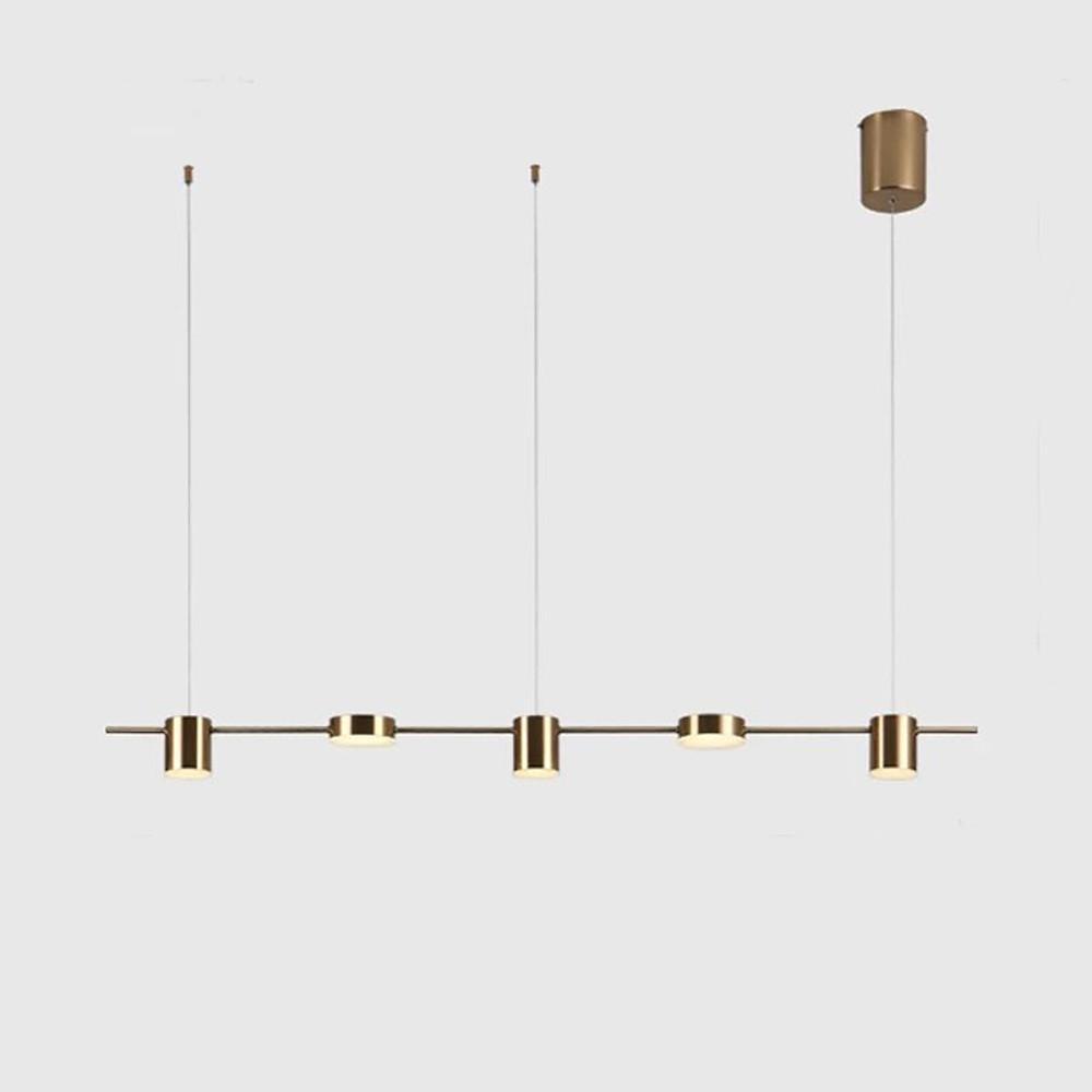 5-Light LED Modern Metal Acrylic Chandelier Pendant Light