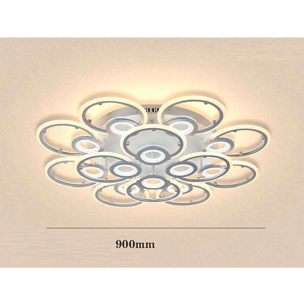 Nordic Geometric Metal Ring Flush Mount LED Ceiling Light