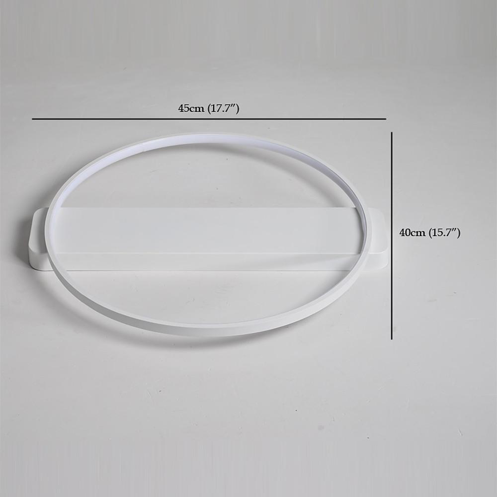 Modern LED Flush Mount Ceiling Light - Circle Rectangle Design