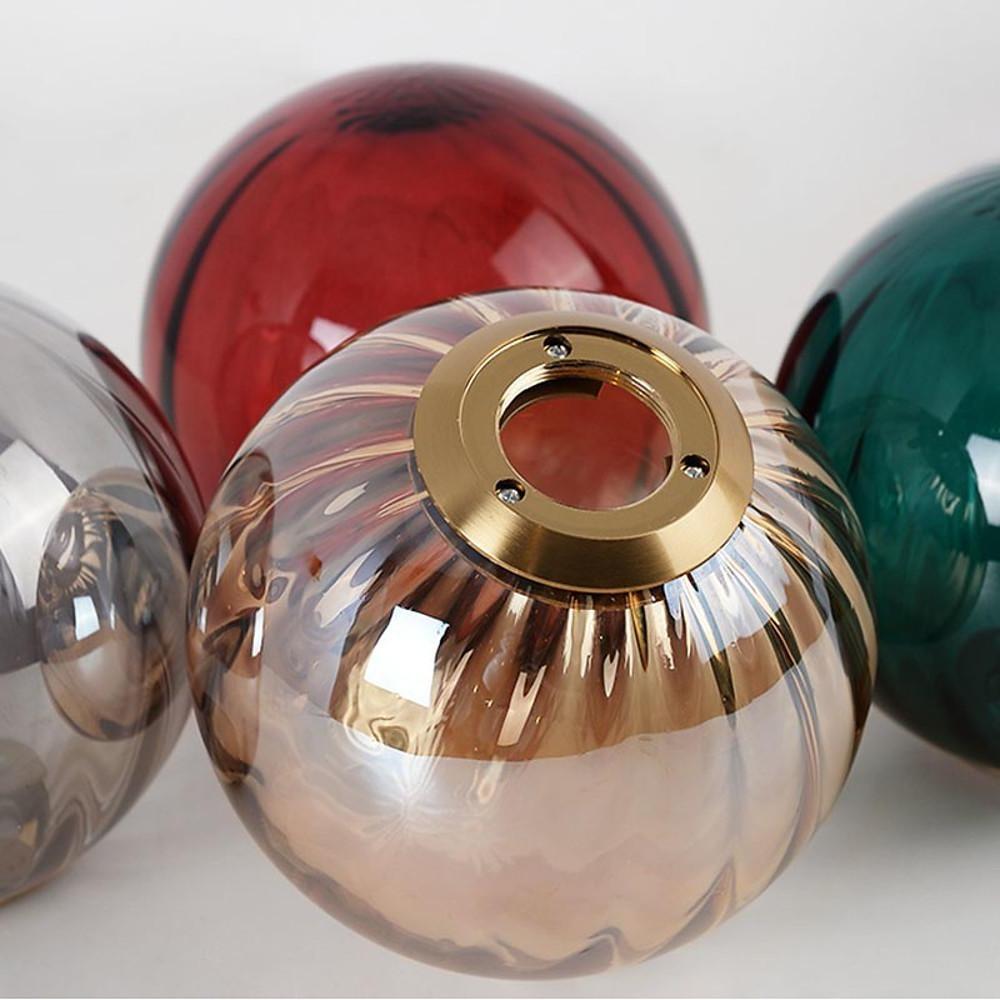 Electroplated Glass Ball Pendant Light Modern LED Hanging Lamp