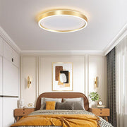 Modern Circular Metal Flush Mount LED Ceiling Light