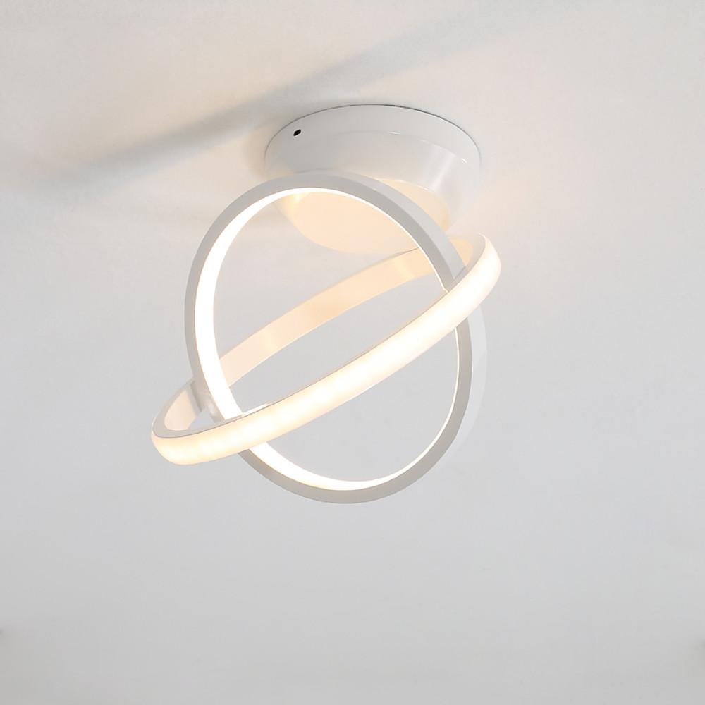 Modern LED Flush Mount Ceiling Light with Interlaced Rings