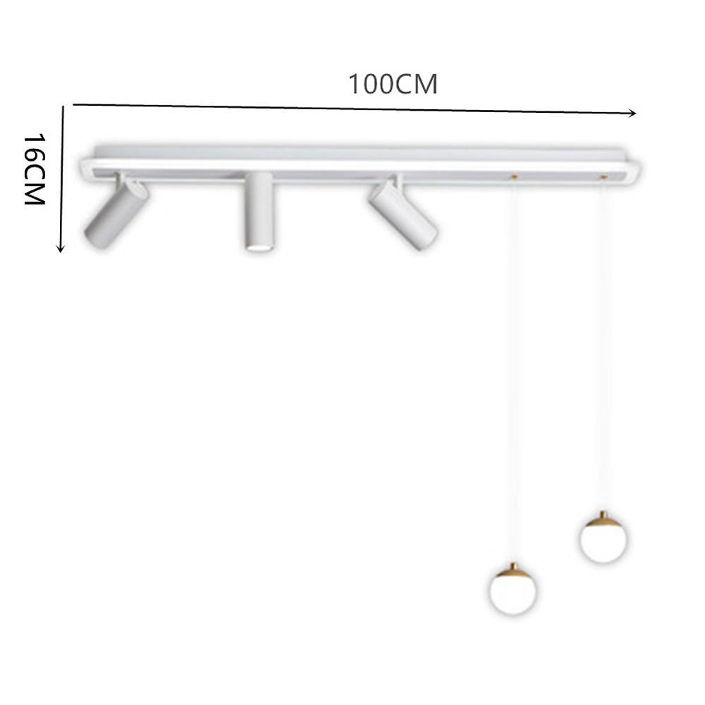 Modern LED Flush Mount Ceiling Light with Adjustable Pendants