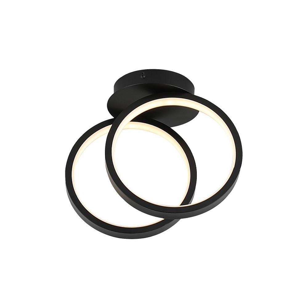 2 Ring Flush Mount Ceiling Light Minimalist LED Aluminum