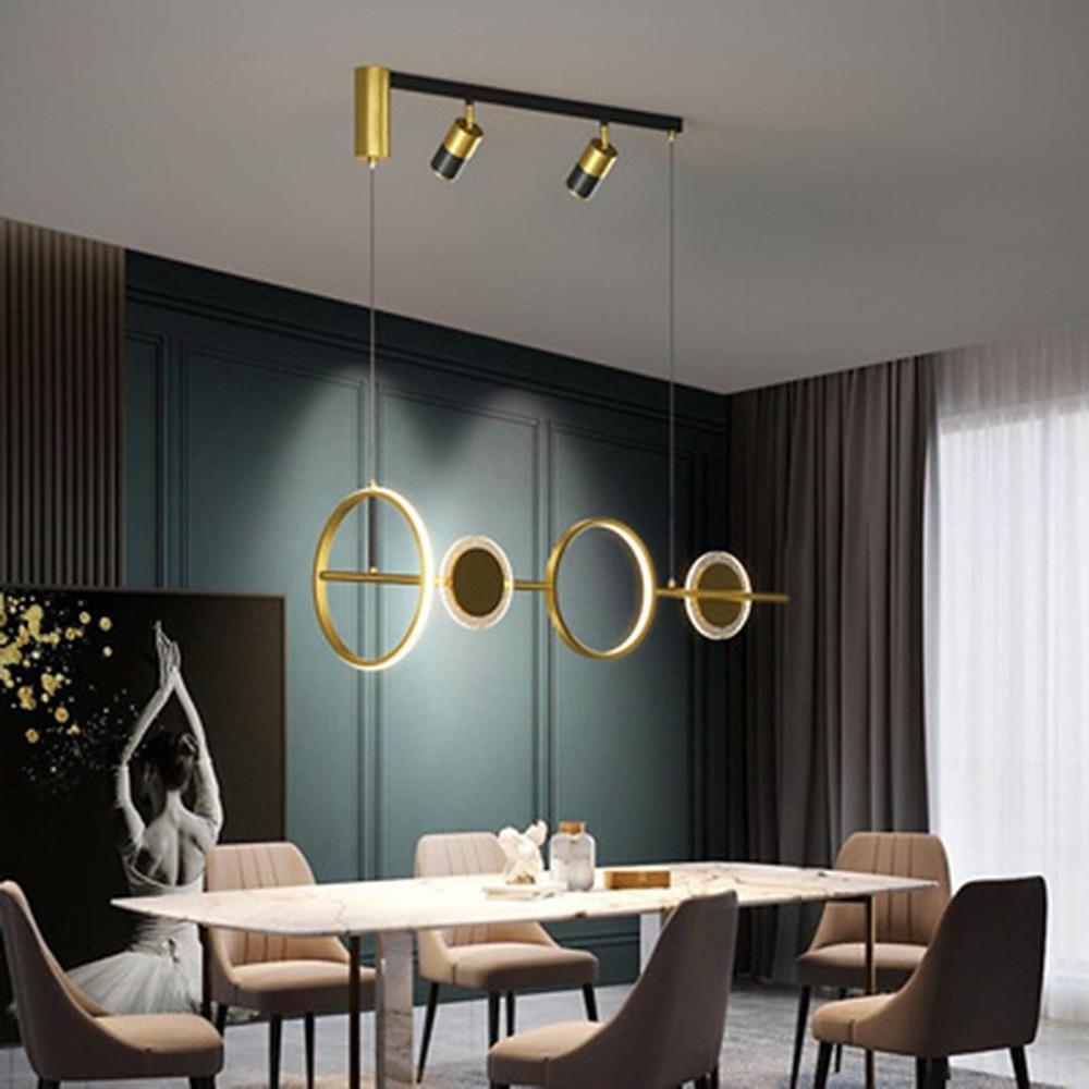 Artistic Circles Linear LED Modern Chandelier Kitchen Pendant