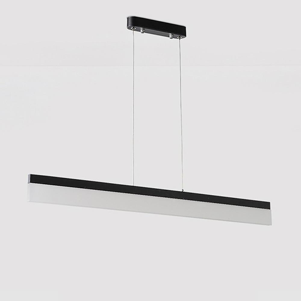 Modern Linear Aluminum Pendant Light with Acrylic Shade