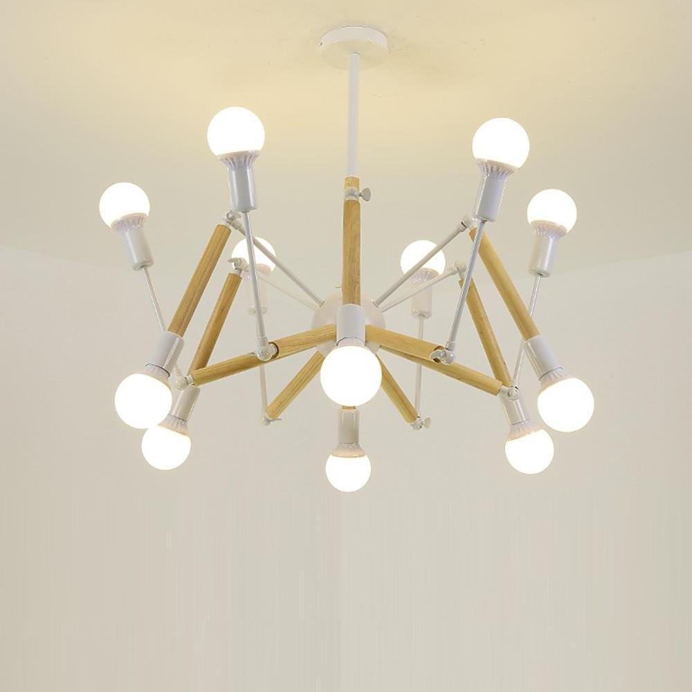 12-Light Sputnik Chandelier Nordic Modern Metal Pendant Light