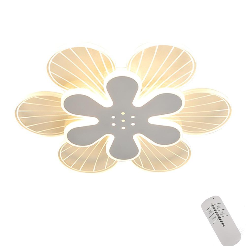Modern Geometric Flower LED Flush Mount Ceiling Light - Dimmable