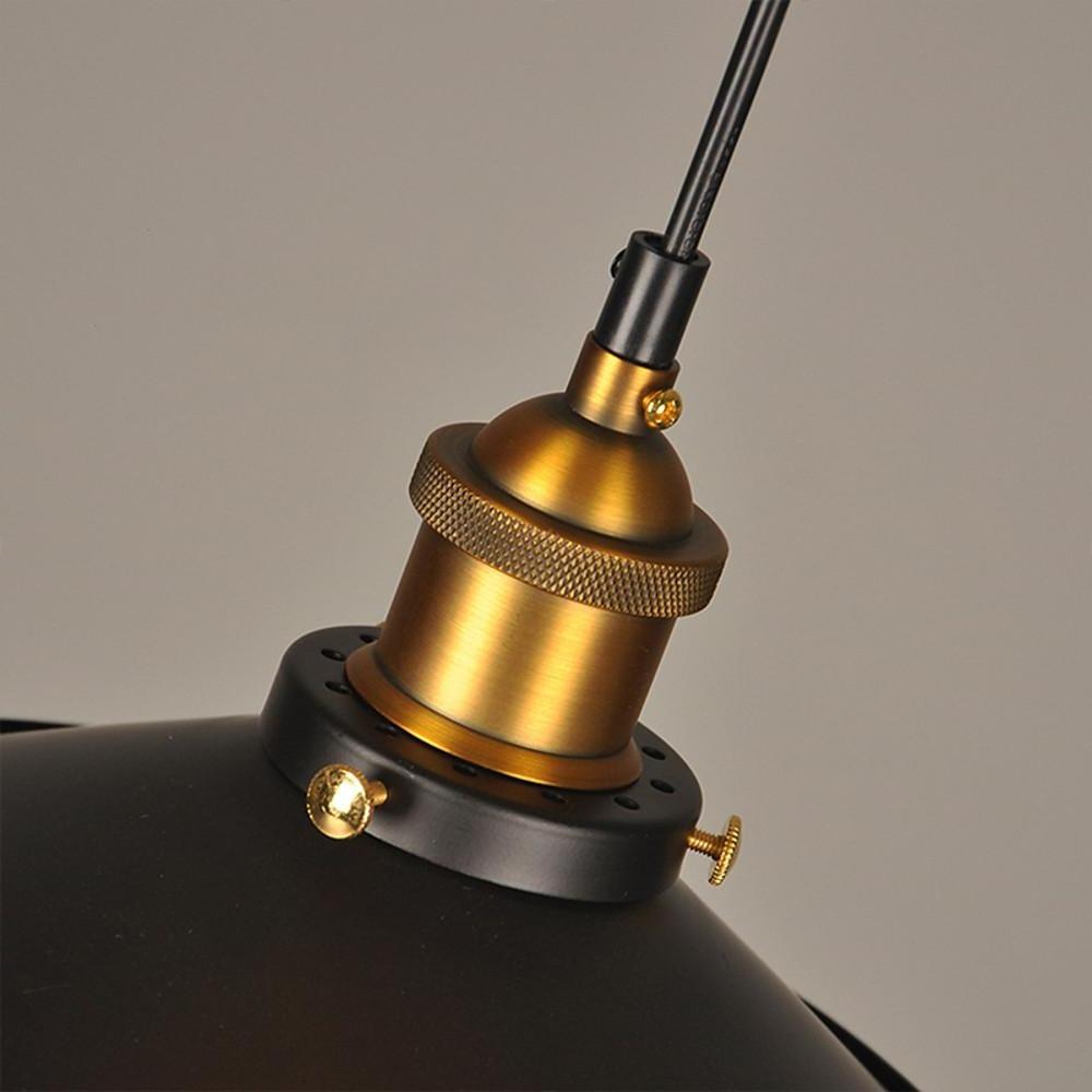 Industrial Cone Pendant Light - Adjustable Metal Downlight